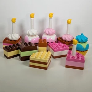 Lego Duplo Kuchen Cupcakes Konvolut Geburtstag Kerzen Teile - Bild 1 von 6