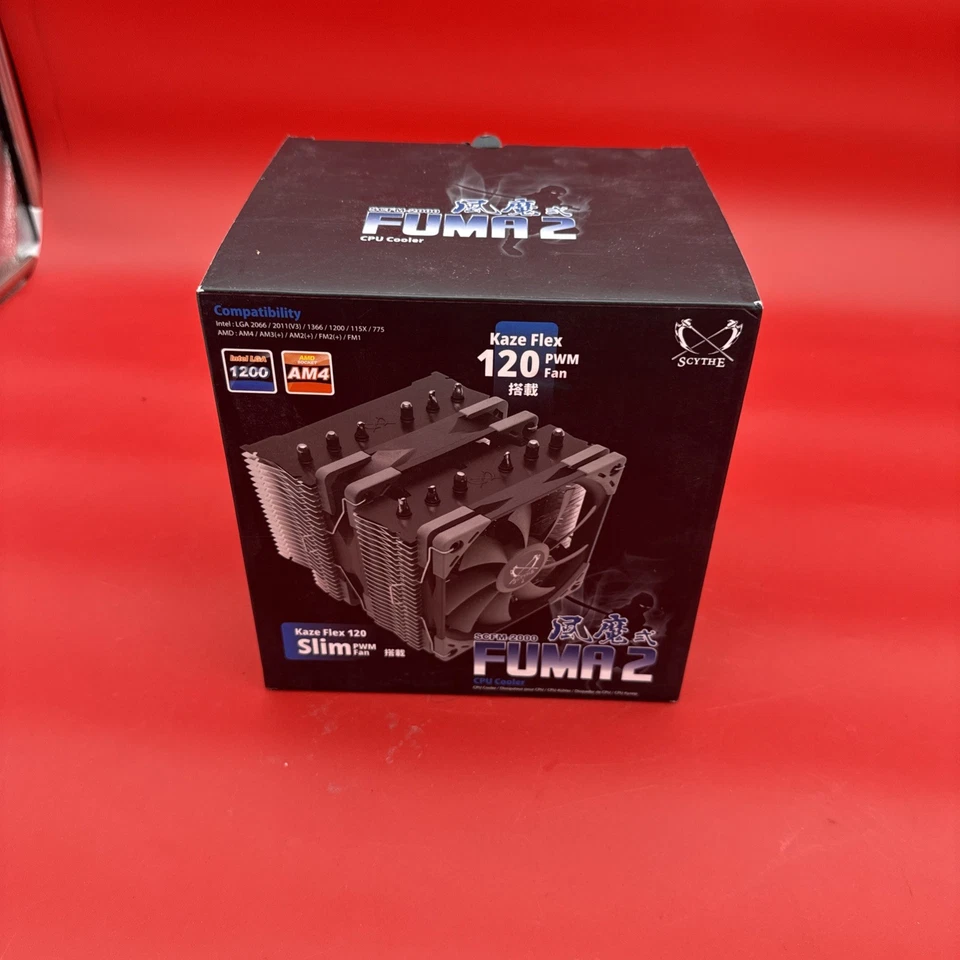 Scythe Fuma 2 CPU Rev. B 空气冷却器,英特尔 LGA1200,AMD AM4/Ryzen,120 毫米 双 — 第 1/4 张图片