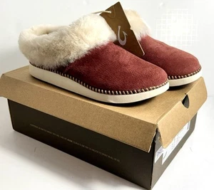 Zapatilla mocasín para mujer OluKai Ku'i, talla 8 • canoa/bronceado • cuero • NUEVA - Imagen 1 de 8