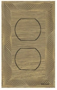 Bronze-Schwarz Rahmen SwitchStix Single Duplex Steckdosenabdeckung - Bild 1 von 1