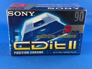 Sony CD-IT 90 min HighBias Type II CD Performance & Sound Blank 3 xCassette (b) - Photo 1/7