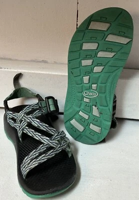 Sandálias Chaco ZX1 clássicas juvenil tamanho 13 azul verão conforto alça dupla Ecotread - Imagem 1 de 4