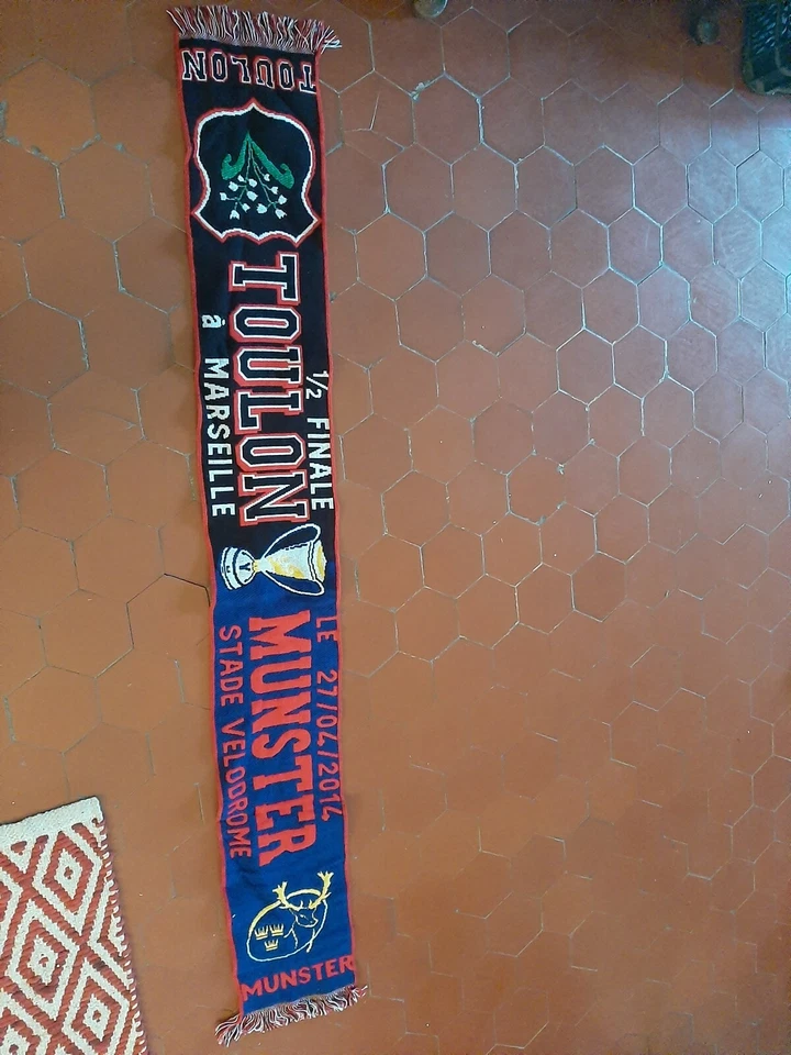 echarpe rugby  toulon Munster au stade velodrome - Photo 1/1