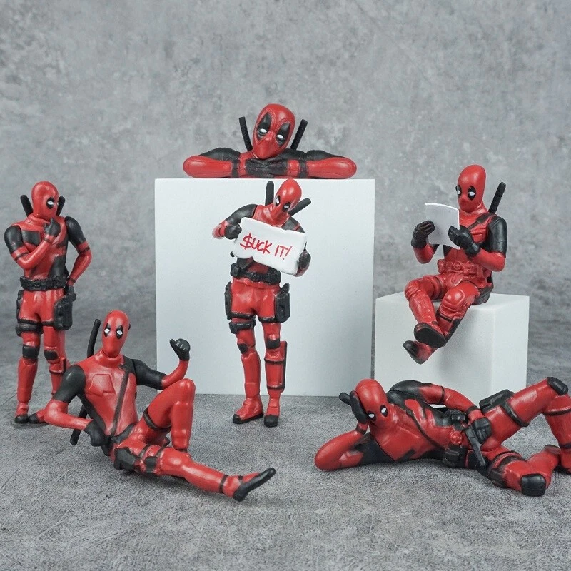 Funny Deadpool Action Figur Spielzeug Marvel Wolverine Lustige Film Dekoration - Bild 1 von 4