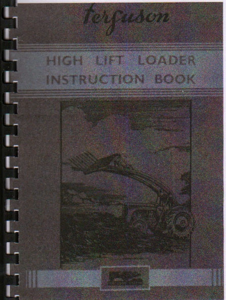 Libro manual de instrucciones del operador del cargador de elevación alta Ferguson (Banana)