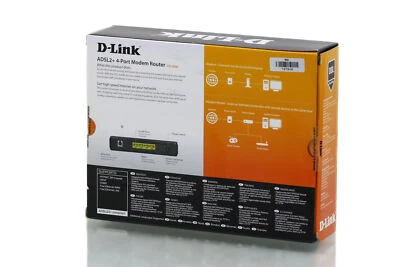 New - D-Link ADSL2+ 4-Port Modem Router DSL-2543B - Image 1 of 2