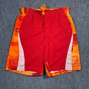 Nike pantaloncino basket vintage arancione rosso uomo taglia XL grigio etichetta Y2K - Foto 1 di 10