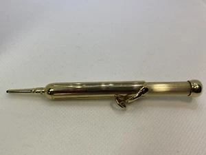 Tiffany Vintage Art Deco Retractable Pencil 14k Yellow Gold Pendant - Picture 1 of 8