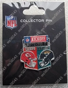 Kansas City Chiefs VS Jacksonville Jaguars Game Day Pin 9/17/23 NFL KICKOFF OPEN - Picture 1 of 3