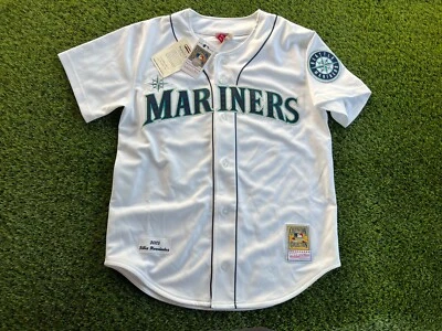 Camiseta deportiva de béisbol retro auténtica L de los Seattle Mariners Felix Hernandez #5 2005 nueva con etiquetas Foto 1 de 4