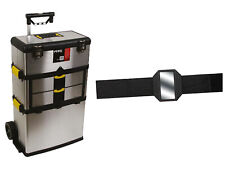 Werkzeugtrolley Stahl 3-Teilig + EASY Work Magnet – Werkzeug Koffer Kasten