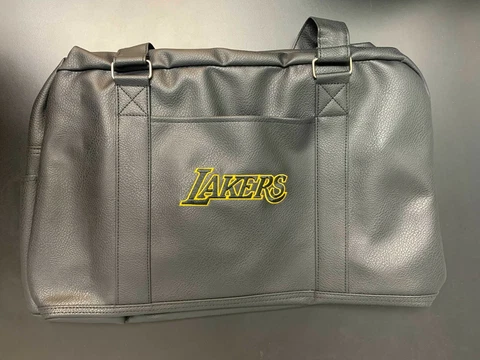 Los Angeles Lakers Black faux Leather Season Ticket Holder Exclusive Duffle Bag Cover