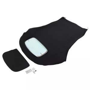 Black Convertible Soft Top Clear Heated Glass Window For Volkswagen Beetle 03-10 - Picture 1 of 13