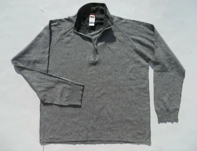 The North Face Men's Sweater XLarge XL Gray Wool Cotton Long Sleeve zip Knit - Image 1 of 4