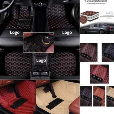 For Fiat 500 500X 500L Bravo Car Floor Mats with Pockets Custom Carpet All Model Foto 1 de 4