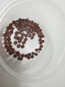 LEGO Part 4073 Round Plate 1x1 Reddish Brown Circular Plate  Lot of 8 - 4216581 - Picture 1 of 1