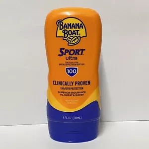 Banana Boat Sport Ultra Broad Spectrum Sunscreen Lotion Water Resis.SPF 100 4oz - Picture 1 of 4
