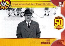 2017-18 Finnish Jokerit Helsinki Sereal #H01 Aimo Makinen