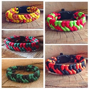  Pulsera de supervivencia Paracord - barra vientre de serpiente dividida - pulsera de amistad Reino Unido - Imagen 1 de 6