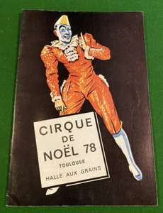 PROGRAMME CIRQUE -  CIRQUE de NOEL de TOULOUSE 1978 - Halle aux Grains - Imagen 1 de 6