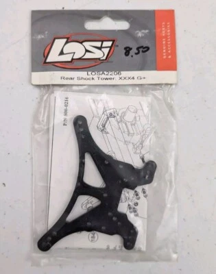 Team Losi Racing Rear Shock Tower XXX4 G+ LOSA2206 XXX-4 RC Car Buggy Part - Image 1 of 3