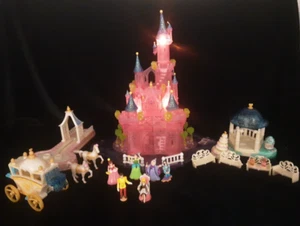 Vintage 1995 Bluebird Polly Pocket Disney Cinderella Enchanted Castle Figures - Picture 1 of 12