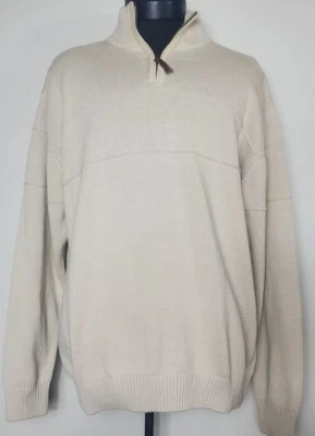 Pendleton Mens Half Zip High Neck Pullover 100% Cotton Size Medium - Image 1 of 4