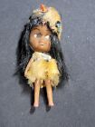 Vintage Miss American Indian Doll Figurine Rubber 2 3/4" Tall Rare Unique