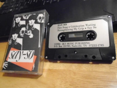 MEGA RARE OOP Say-So demo CASSETTE TAPE christian 1986 Jim Kim Thomas UNRELEASED - Image 1 of 2