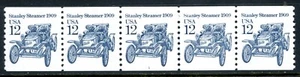 USA 1985 Transportation 12¢ Scott #2132 Plate Number #1 Strip of 5 MNH L657 - Bild 1 von 6