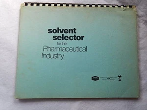 Union Carbide Solvent Selector for the Pharmaceutical Industry--6/70 - Bild 1 von 9