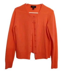 Suéter Charter Club Lujo Cachemira Bonito Talla S Color Coral Cárdigan Tejido Suave - Imagen 1 de 4