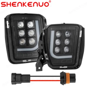 Fog Lights DRL Driving Running Light Assembly For 2013-2016 2017 Dodge RAM 1500 - Picture 1 of 20