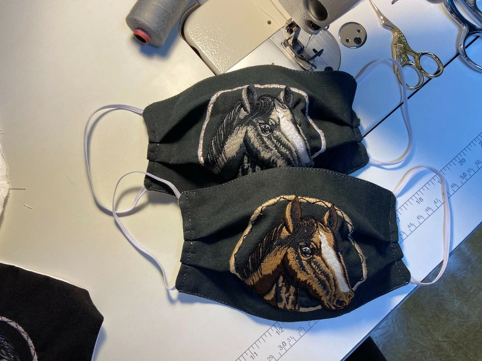 Horse Cotton  Face Mask with filter - Image 1 of 1