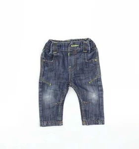 Pantalones de algodón azul Cherokee bebé talla 9-12 meses - Imagen 1 de 12