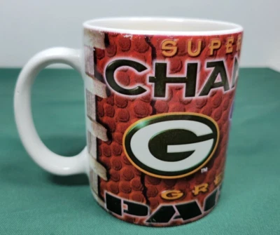Taza de café Green Bay Packers NFL Football Super Bowl Champions XXXI Foto 1 de 4