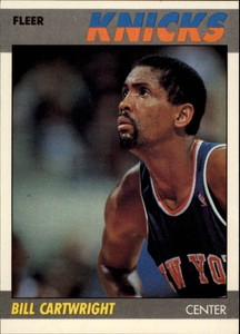 1987-88 Fleer New York Knicks Basketball Card #17 Bill Cartwright