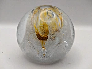 Vintage Caithness Congratulations Wedding Gift Paperweight 7cm Tall 575g VGC - Picture 1 of 5