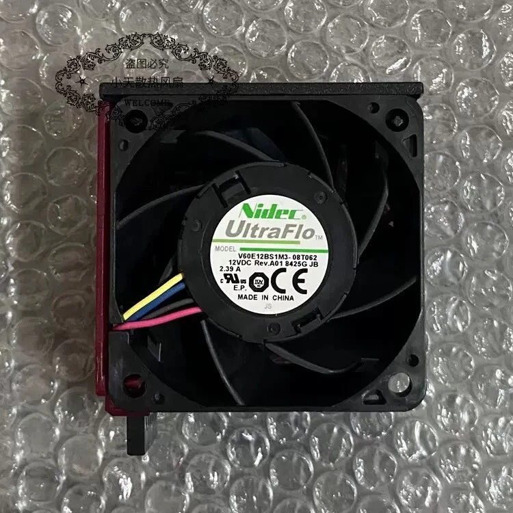 1 pcs NIDEC 12V 2.39A 6038 V60E12BS1M3-08T02A1-DL380 G10 motherboard violent fan - Image 1 of 1