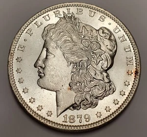 1879 S Morgan Silver Dollar Us Mint Coin San Francisco BU UNC PL - Picture 1 of 6