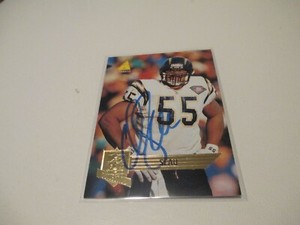 1995 Pinnacle Junior Seau San Diego Chargers "Great" Autographed Football Card