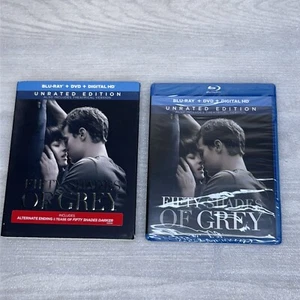 Fifty Shades of Grey (Blu-ray, 2015) Theatrical & Unrated Versions NEW - Picture 1 of 3