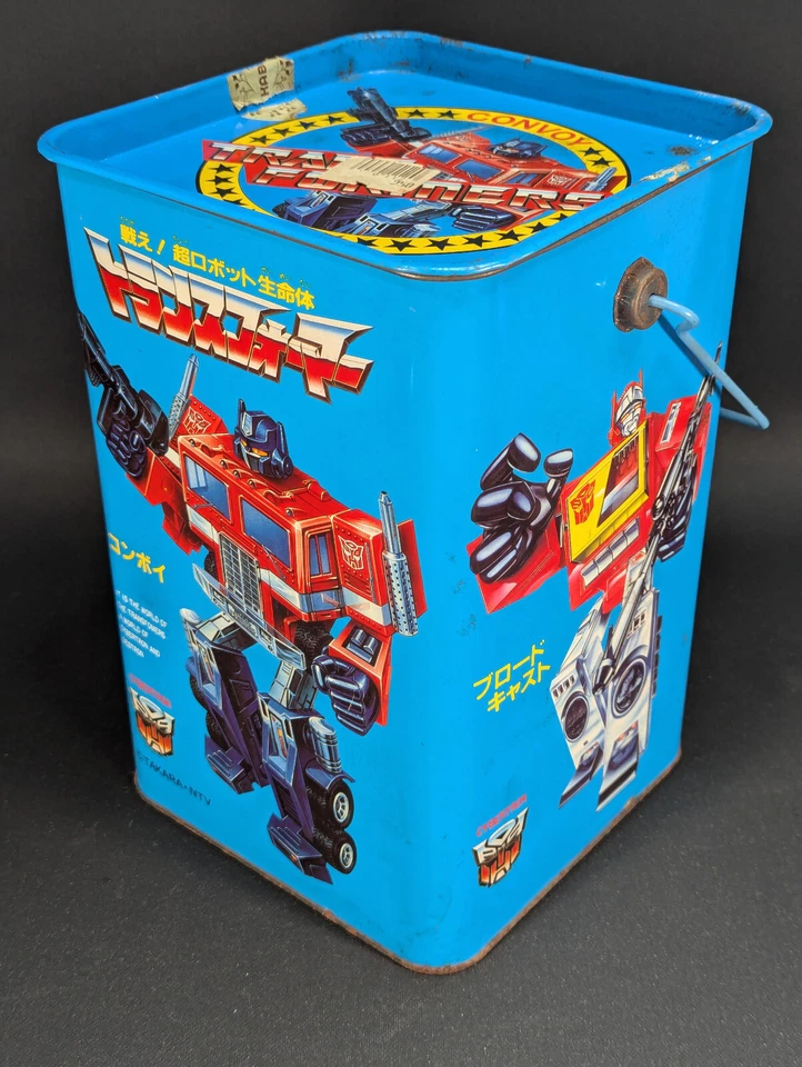 Transformers Kabaya G1 Convoy Confectionery Can Tin RARE VINTAGE Japan Takara - Image 1 of 4