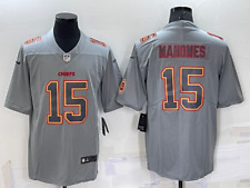 Kansas City Chiefs #15 Patrick Mahomes Atmosphere Stitched Gray Men's Jersey