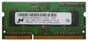 MT8JSF25664HZ-1G4D1 Micron 2GB PC3-10600 DDR3-1333MHz non-ECC Unbuffered CL9 204 - Picture 1 of 1