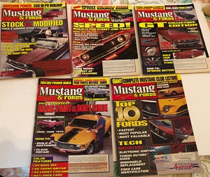 1995 HOT ROD'S  MUSTANGS & FORDS MAGAZINE LOT OF 5 - Picture 1 of 6