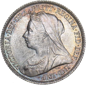 1895 Shilling - Victoria British Silver Coin - Superb - Picture 1 of 2