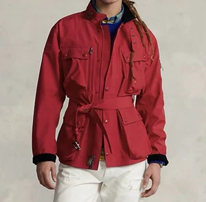 RLX Ralph Lauren Jacket Mens Red MED Metro Lifestyle Waterproof Rain Field Hunt - Picture 1 of 21