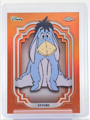 EEYORE 2024 TOPPS CHROME DISNEY ORANGE REFRACTOR /25 Q2091 - Bild 1 von 2