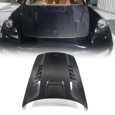 Cubierta de capó ventilada de fibra de carbono real para Porsche Panamera 970 10-16 Foto 1 de 4